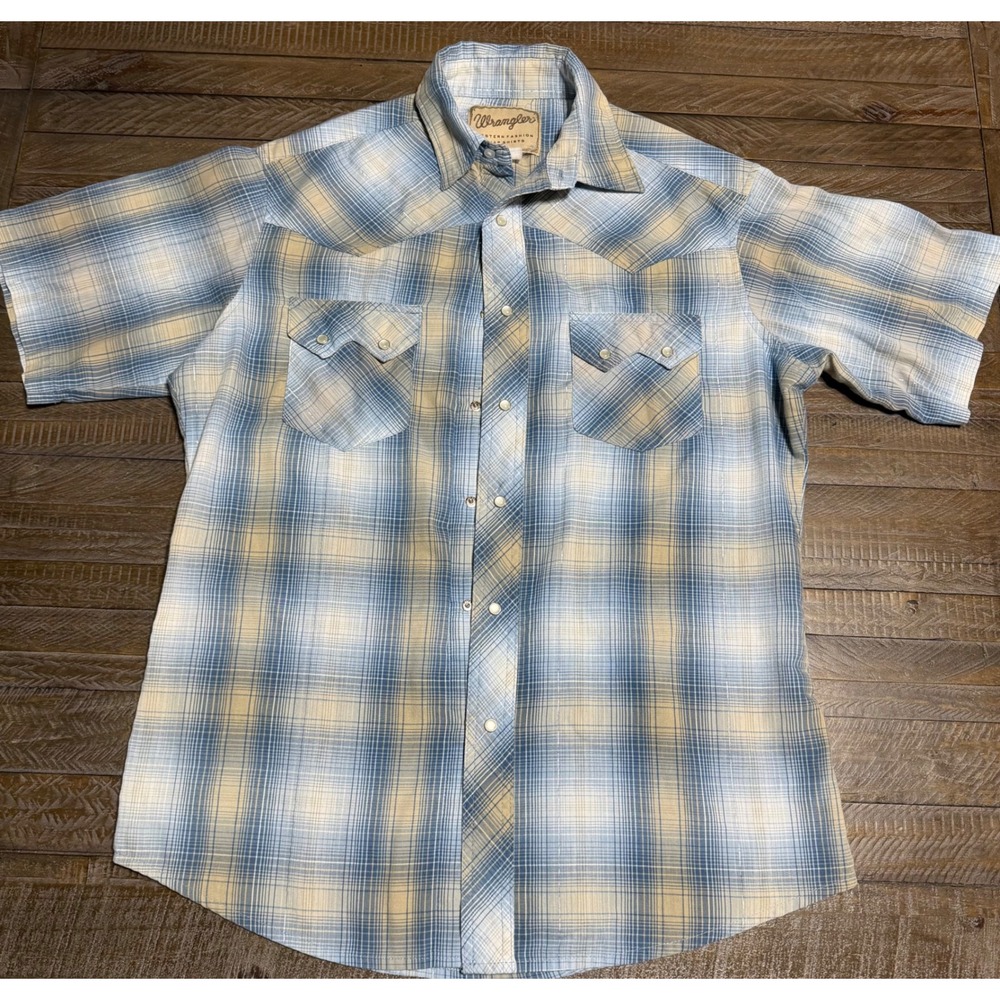 Wrangler Western Snap Shirt Pearlized Preloved XS/Small Men